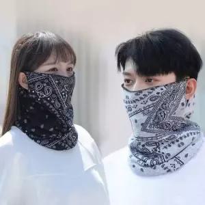 페이즐리 패턴 남녀공용 헤어밴드 멀티 반다나 머리띠 두건 스포츠 워머 넥워머마스크