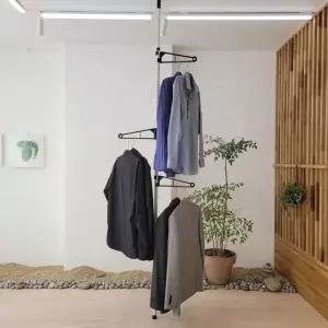 국산 튼튼한 드레스룸행거 25파이 1단행거 (WA2096D)