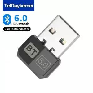 블루투스 어댑터 USB 6.0 5.4 PC용 동글 무선 마우스 키보드 음악 오디오 수신기 송신기