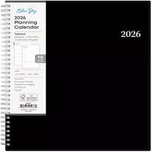 블루 스카이 2026 주간 및 월간 플래너 캘린더 2026년 1월 - 12월 8.5인치 x 11인치 유연한 커버