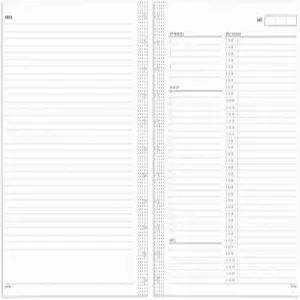 TUL 바운드 날짜가 없는 일일 리필 페이지 8-1/2인치 x 11인치 50매