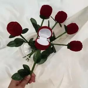 [하프클럽/]장미 반지케이스 프로포즈 반지상자 고백선물