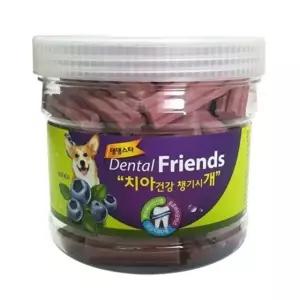 댕댕스타 덴탈 프렌즈 1통 300g 블루베리 애견간식 강아지간식 (WC08C0E)