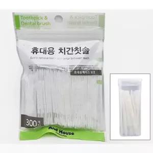덴탈 케이스 치간 치간칫솔 제거 칫솔 일회용치실 치실 새트 300p 음식물