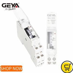 GEYA SUL180N 기계식 타이머 스위치, 프로그래밍 가능 DIN 레일 배터리 포함, 15 분 220V, 16A 85 ~ 250VAC