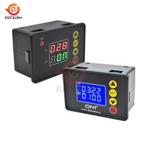 1.37 인치 프로그래밍 가능한 디지털 타이머 스위치 릴레이 제어 DC 12V 24V 20A AC 110V 220V 10A 시간 컨
