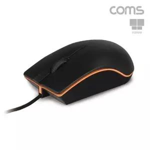 COMS) 나비 유선 USB 옵티컬 마우스(NV26-MS10U) 블랙 (KYR-WBCBC44)