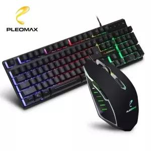 LED 유선 키보드/마우스 세트 플레오맥스 AVEC-WMK520 (KYR-W8E6EE6)