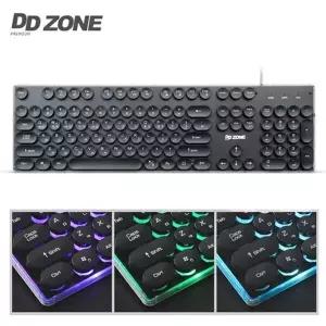 DDZONE 레트로감성 멤브레인 LED키보드 K-650 블랙 (KYR-WFH83HT)