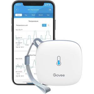 고비 스마트 온도계 습도계 앱 알림 기능이 있는 WIFI 습도 온도 센서 2년 무료 데이터 저장 수출 객실 온실 인큐베이터 와인 저장고용 무선 원격 모니터
