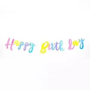 생일파티 파스텔 캘리그래피 1m 가랜드 파티가랜드 파티소품 파티장식 (WC4B023)