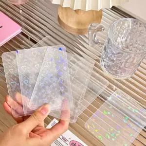 작은하트 홀로그램 포토카드 포카 탑로더 보관 홀더