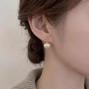 [라일리쥬얼리] Rly 담수 진주 드롭 귀걸이 골드 미니 진주귀걸이 데