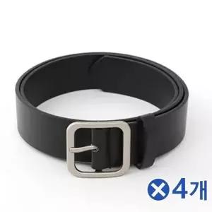 TBZ 베이직 여성 스퀘어 가죽벨트 100cm 블랙x4개 허리띠-WFMIBO7