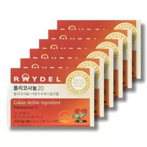 레이델 폴리코사놀 20 198mg 30정 6박스 /wb