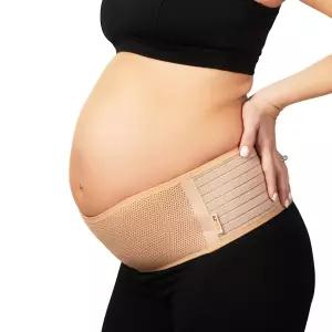 AZMED 산부인과 벨트 등받이 지지대 임신을 위한 조절 가능한 복부 바인더 골반 허리 및 편안함을 배꼽