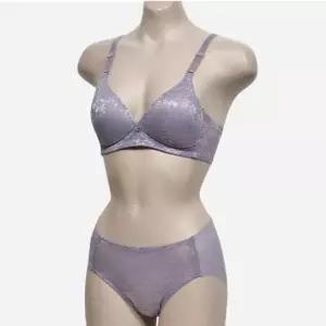[라일리여성언더웨어] Rly 코튼 여성 몰드 B컵 브라 팬티 세트 예쁜 볼륨 50006558)