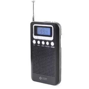 ( )롯데 블랙 휴대용 용 FM AM 라디오 낚시 캠핑 어르신 할머니 탁삭용