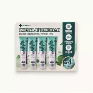 덴티스테 뉴플러스 화이트 치약 160g X 4개