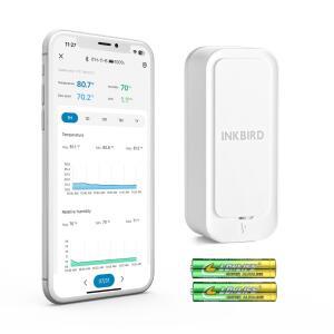 Inkbird IP65 방수 실내 온도 습도 센서 Bluetooth 스마트 앱 제어 가정용 ith-11-b