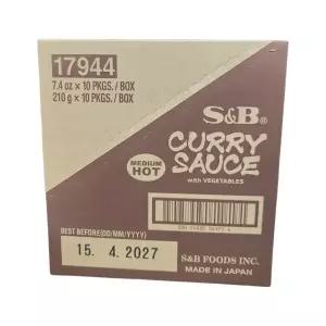 SB 베지터블 카레 중간매운맛 210g x 10개 / 감자 당근 양파 등 채소가 들어간 부드러운 일본카레