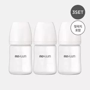 [보리보리/모윰]실리콘 코팅 노꼭지 유리 젖병 150ml 트리플팩