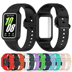 시계 스트랩 +  Galaxy Fit 3 / Huawei Band 8 9 NFC 손목 밴드 팔찌 실리콘 SmartWatch Watchband 용 보호