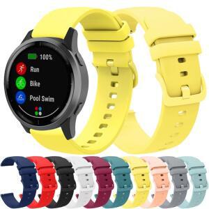 Garmin Vivoactive 3 4 4s 밴드 시계 Venu 용 18mm 20mm 실리콘 스트랩 Samsung Active Huawei watch GT 2