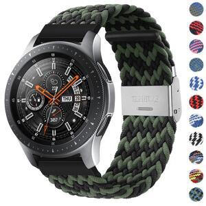 갤럭시 시계 3 용 20mm 나일론 스트랩 기어 S3 액티브 2 Amazfit Huawei Correas 조절 팔찌