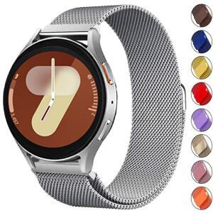 갤럭시 시계 7/6/5/4 용 22mm 스트랩 44mm/40mm 마그네틱 루프 팔찌 4/6 클래식 47mm 금속 밴드