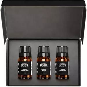 에어센트 홀리데이 향 크리스마스 3팩 선물 세트 - 10mL 0.34온스 향료 버번 펌킨 스파이스 화환 및