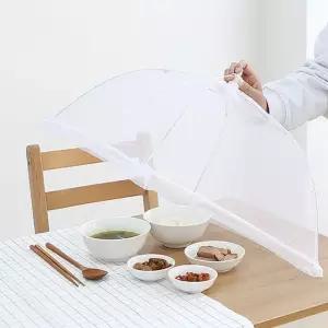 먼지차단 위생보관 음식덮개 원터치 접이식 푸드커버 밥상보 밥상덮개 상덮개