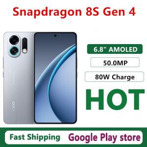 오리지널 오포 K13 터보 프로 모바일 폰 스냅드래곤 8s Gen 4 OTA 6.8인치 AMOLED 50.0MP 카메라 80W 충전