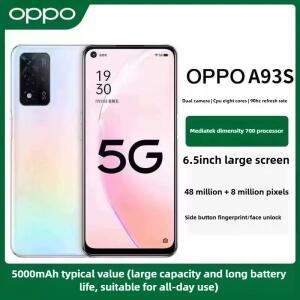 OPPO A93s 언락 5G 모바일 폰 디멘시티 810 48MP AI 카메라 5000mAh 배터리 33W 고속 충전 안드로이드 11
