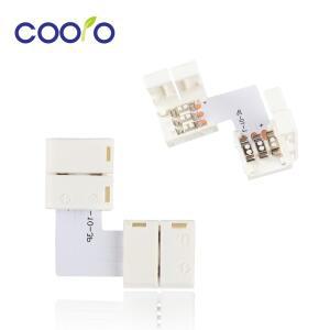 5개/몫   납땜 10mm 3pin L 모양 PCB 보드 커넥터 5050 RGB LED 스트립