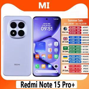 샤오미 레드미 노트 15 프로+ 256GB/512GB 스냅드래곤 7s 4세대 50MP+32MP 카메라 6.83인치 1.5K 디스플레
