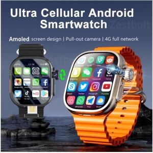 GOLDENSPIKE S10 Ultra MAX 4G 스마트워치 안드로이드 스마트 시계 448*528 180 °   로터리 카메라 GPS WI