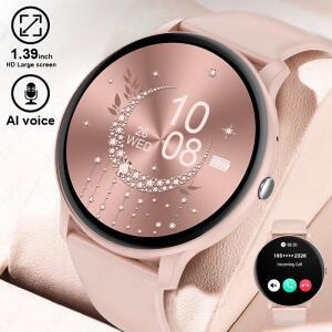 LIGE 스마트 워치 여성 남성 블루투스 통화 스포츠 피트니스 시계 심박수 건강 모니터 Smartwatch Ladies F