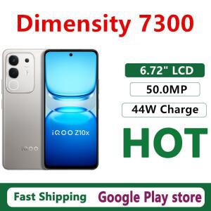 오리지널 비보 아이쿠 Z10X 휴대폰 디멘시티 7300 안드로이드 15.0 OTA 6.72인치 LCD 120Hz 50.0MP 카메라
