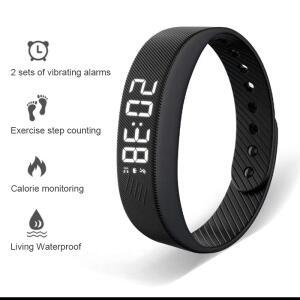 스마트 팔찌 LED 디지털 방수 시계 Smartband 실행 보수계 모니터 밴드 진동 알람 알림