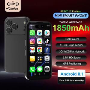 2025 신형 SERVO 17PRO MAX 3G 안드로이드 소형 스마트폰 16GB 듀얼심 얼굴인식 플레이스토어 WhatsApp 미