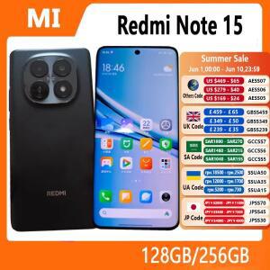 새로운 샤오미 레드미 노트 15 스마트폰 스냅드래곤 6세대 3 스마트폰 50MP 카메라 6.77인치 120Hz OL