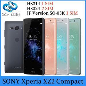 기존 Sony Xperia XZ2 Compact SO-05K H8314 H8324 4G 휴대 전화 5.0 ''4GB + 64GB 단일/이중 SIM 카드 NFC