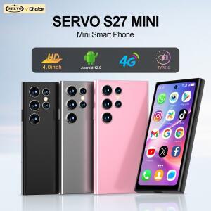 SERVO S27 미니 4G 버전 소형 스마트폰 안드로이드 12.0 OS ROM 16/64GB 구글 플레이 얼굴 잠금 해제 소형
