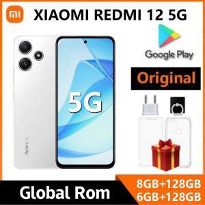 기존 Xiaomi Redmi 12 5G 5000mAh 배터리 Snapdragon 4 Gen2 스마트폰 50MP 쿼드 카메라 6.79 인치 화면 LC