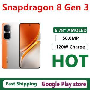 오리지널 비보 아이쿠 네오 10 휴대폰 6100mAh 배터리 50.0MP 카메라 스냅드래곤 8 Gen 3 듀얼심 6.78인치