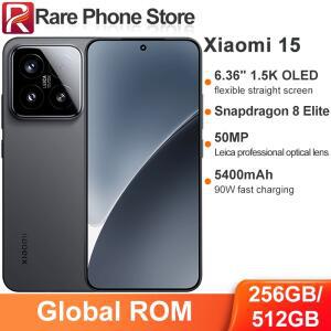 중국 글로벌롬 샤오미 15 256GB/512GB 스냅드래곤 8 엘리트 6.36인치 1.5k OLED 스크린 5400mAh 배터리 90W