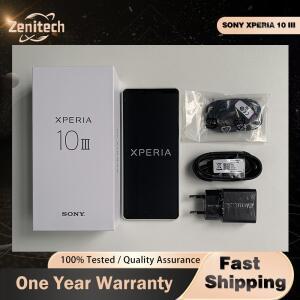 오리지널 소니 엑스페리아 10 III 10III XQ-BT52 5G 휴대폰 6GB 램 128GB 롬 NFC OLED 6.0인치 12MP+8MP 옥