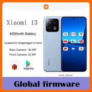 글로벌 펌웨어 정품 샤오미 13 5G 스마트폰 6.36인치 HyperOS 2.0 4500mAh IP68 2400x1080px 중고폰
