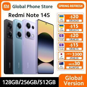 글로벌 버전 신형 샤오미 레드미 노트 14S 스마트폰 5000mAh 120Hz 6.67인치 AMOLED 디스플레이 MTK 헬리오